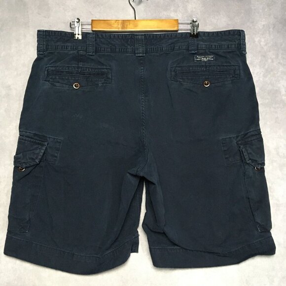 Polo Ralph Lauren Other - Polo Ralph Lauren Mens Cargo Shorts size 42 Dark‎ Blue Cotton Pockets Casual